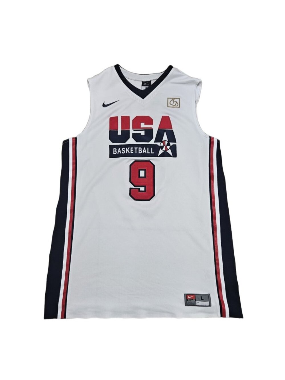 Nike Team USA Michael Jordan #9 Authentic Jersey Men's L
